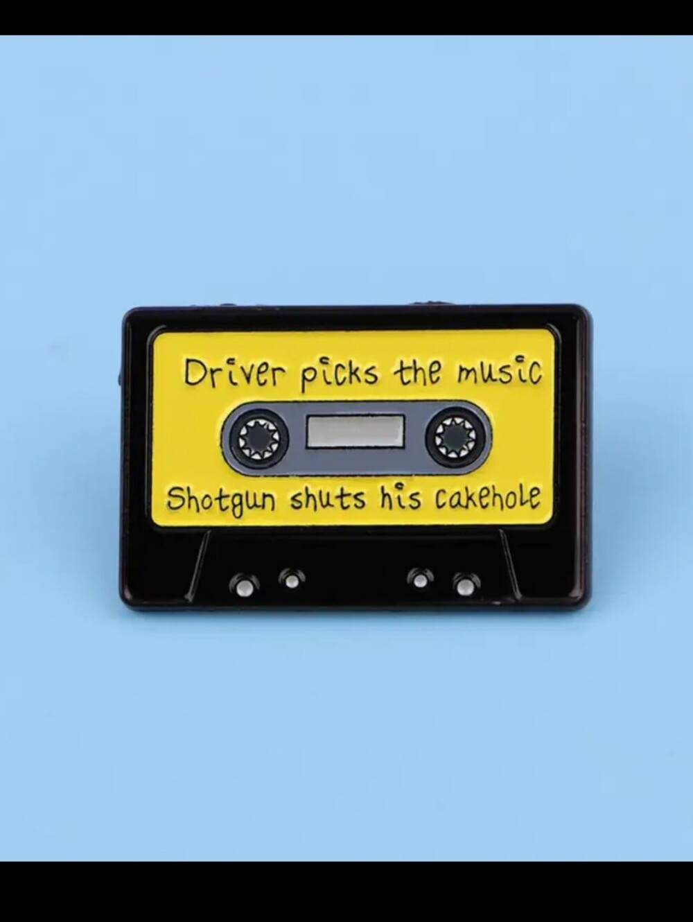 3/8⚡ Driver Picks The Music Shot Gun Shuts His Piehole- Supernatural Pin